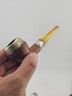 Antique 1940's Magyar Occa Pipe Silver Band Meerschaum Lined w/ Case Broken Stem