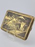 Antique Japanese Komai Damascene Mixed Metal Cigarette Case with Mount Fuji