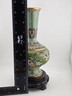Gorgeous Mid Century Chinese Cloisonne Vase Featuring Flowers & Butterflies