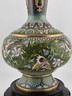 Gorgeous Mid Century Chinese Cloisonne Vase Featuring Flowers & Butterflies