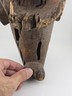Fang Ngil Mask Gabon African Tribal Art Hand Carved Wood Kaolin Antique 1900s