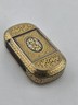 Rare Spanish Damascene Gold Inlaid Steel Vesta Match Safe Case Toledo c.1880