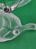 SWAROVSKI Austria Crystal Butterfly on Frosted Leaf Figurine