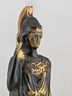 Vintage Greek Athena Statue Cast Bronze on Marble Base. Goddess of Wisdom & War