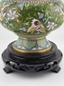 Gorgeous Mid Century Chinese Cloisonne Vase Featuring Flowers & Butterflies