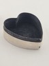 Antique 19thC Victorian Sterling Silver Heart Box Jewelry Dresser Pill Patch Box