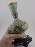 Gorgeous Mid Century Chinese Cloisonne Vase Featuring Flowers & Butterflies