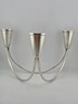 DUCHIN CREATION STERLING SILVER 3 ARM TRIPLE CANDLE HOLDER MID CENTURY MODERN