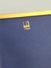 Vintage Dunhill London Leather Cigarette Case Blue Interior Gold Tone