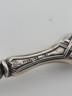 Rare Antique 19th C. AMERICAN STERLING SILVER SHOE HORN W EMBOSSED FLORAL DESIGN