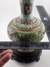 Gorgeous Mid Century Chinese Cloisonne Vase Featuring Flowers & Butterflies