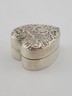 Antique 19thC Victorian Sterling Silver Heart Box Jewelry Dresser Pill Patch Box