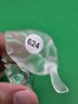 SWAROVSKI Austria Crystal Butterfly on Frosted Leaf Figurine