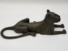 Vtg African Benin Bronze Leopard 15” Edo Kingdom Style Lost Wax Tribal Sculpture
