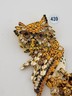 Rare One Of A Kind Lunch at The Ritz USA 22KT Gold Plated Owl Pendant Brooch