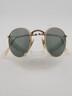 Vintage B&L Ray-Ban Folding Round Sunglasses Gold Frame Green G-15 47□20
