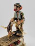 1983 Ron Lee CLOWN ON RAILROAD TRAIN CART WITH BIRD very rare clowns onyx base