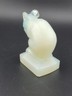 RARE SIGNED SABINO FRANCE "SOURIS" MOUSE ART DECO OPALESCENT GLASS CAR MASCOT