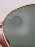 Vintage B&L Ray-Ban Folding Round Sunglasses Gold Frame Green G-15 47□20