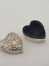 Antique 19thC Victorian Sterling Silver Heart Box Jewelry Dresser Pill Patch Box