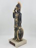 Vintage Greek Athena Statue Cast Bronze on Marble Base. Goddess of Wisdom & War