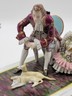 19th Century XL Sitcendorf German Hand Painted Porcelain & Lace Figural Grouping