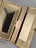 Vintage Large Alfred Dunhill London Leather Cigarette Case Gold Tone Interior.