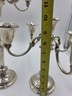 Antique Pair Of 1920's Gorham Sterling Silver Candelabra 5 Candle Holders. #638.