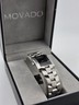 Movado 84.C1.415.A Swiss Quartz Stainless Steel Rectangular Museum Watch. 22mm.