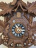 Vintage Collectible Germany 1 Day Black Forest Cuckoo Clock W Woulf Theme. Works