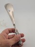 Rare Antique 19th C. AMERICAN STERLING SILVER SHOE HORN W EMBOSSED FLORAL DESIGN