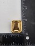 Vintage Christian Dior Blue Crystal Rhinestone Gold Tone Clip On EARRINGS Signed