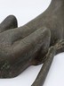 Vtg African Benin Bronze Leopard 15” Edo Kingdom Style Lost Wax Tribal Sculpture