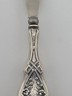 Rare Antique 19th C. AMERICAN STERLING SILVER SHOE HORN W EMBOSSED FLORAL DESIGN
