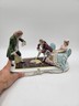 19th Century XL Sitcendorf German Hand Painted Porcelain & Lace Figural Grouping