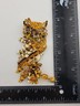 Rare One Of A Kind Lunch at The Ritz USA 22KT Gold Plated Owl Pendant Brooch