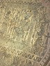 Antique Egyptian Brass Plate Detail Hand Etched Pharaoh and Egyptian Characters