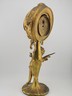 Antique 19th C Art Nouveau Figural Cherub Clock Gilt Spelter French Runs. Read.