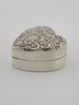 Antique 19thC Victorian Sterling Silver Heart Box Jewelry Dresser Pill Patch Box