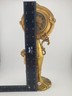 Antique 19th C Art Nouveau Figural Cherub Clock Gilt Spelter French Runs. Read.