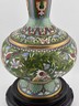 Gorgeous Mid Century Chinese Cloisonne Vase Featuring Flowers & Butterflies
