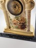 Antique Victorian Porcelain Hand Painted Mantle Clock. C 1890. Working  Cond.