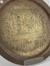 Antique Egyptian Brass Plate Detail Hand Etched Pharaoh and Egyptian Characters
