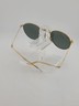 Vintage B&L Ray-Ban Folding Round Sunglasses Gold Frame Green G-15 47□20