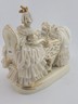 Antique Dresden Art Porcelain Lady at Grand Piano Figurine Lace Dress Germany