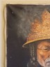 Antique European Oil on Canvas Painting, Man In Gold Helmet. signed H. BARBIERI.