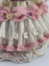Mid Century Authentic Dresden Lace Porcelain Lady Figurine Rococo Dress Handmade