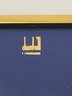 Vintage Dunhill London Leather Cigarette Case Blue Interior Gold Tone
