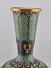 Gorgeous Mid Century Chinese Cloisonne Vase Featuring Flowers & Butterflies