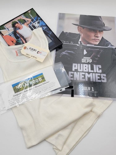 Private: Rare Authenic Jhonny Depp Screen Worn Tanke " Public Enemies" W COA